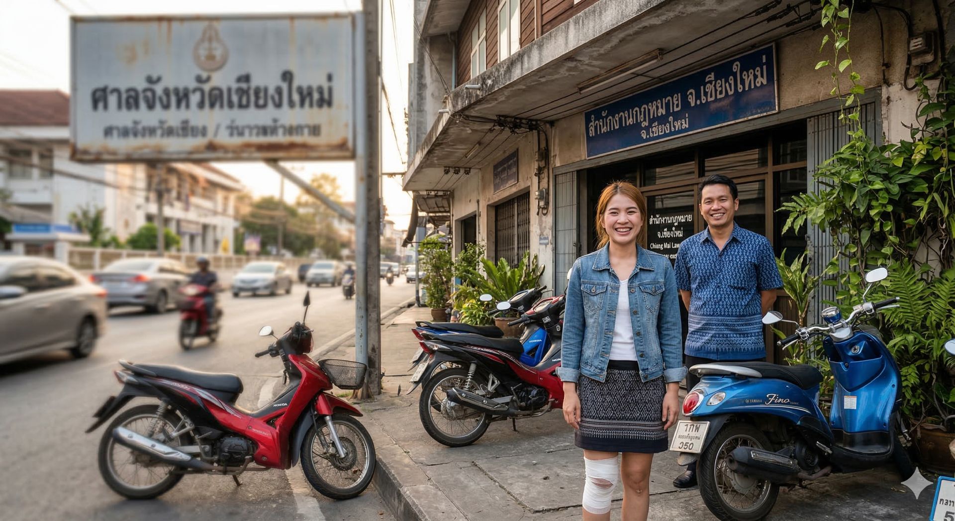 ทนายคดีรถชน เชียงใหม่ | ฟ้องร้องเรียกค่าสินไหม อุบัติเหตุ ปรึกษาฟรี!
